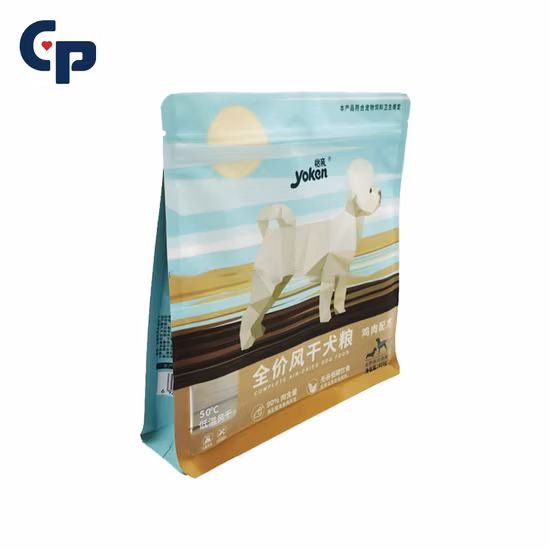 Conception d'emballage sacs naturels sac en aluminium à fermeture éclair sac de nourriture pour animaux de compagnie sac en plastique pour chien/chat emballage de nourriture sèche sac en papier Kraft