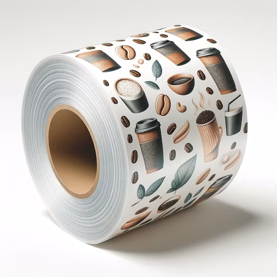 Rouleau de pochette d'emballage thermoscellable personnalisé, Film métallisé BOPP PE CPP pour film d'emballage de cellulose alimentaire, emballage de thé, de collation et de café